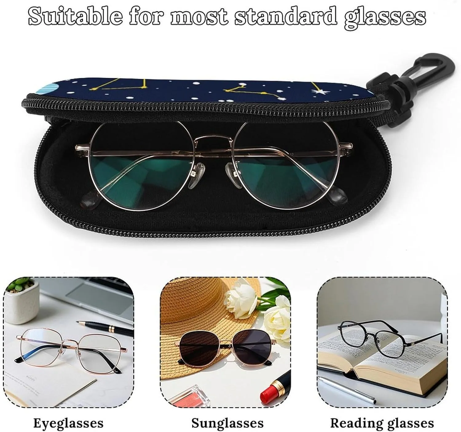 Fashion Soft Eyeglass Case Portable Sunglasses Pouch Sunglass Organizer Bag