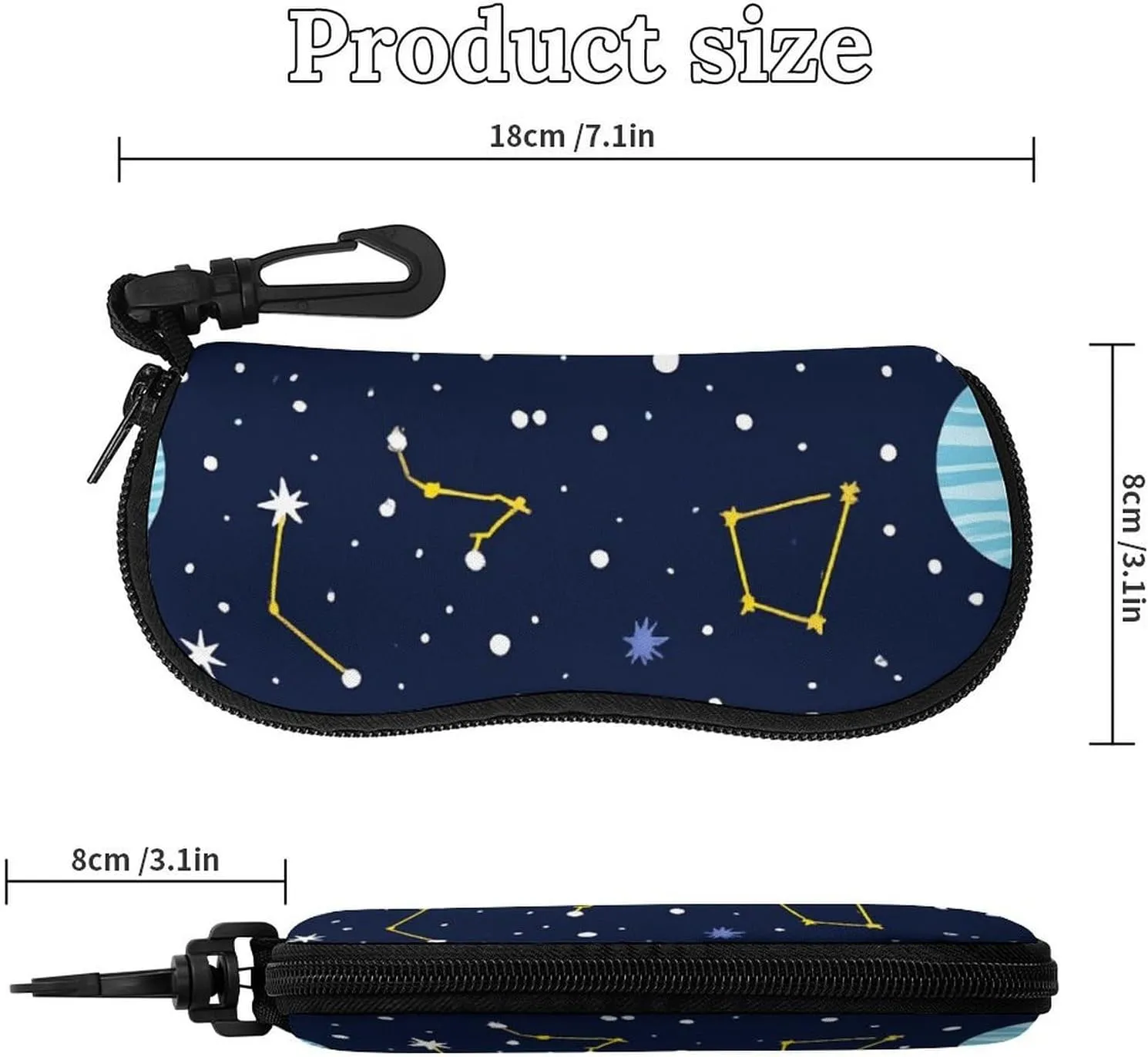 Fashion Soft Eyeglass Case Portable Sunglasses Pouch Sunglass Organizer Bag