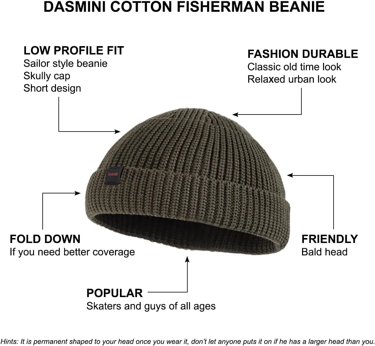 Fisherman Beanie Hats for Men Women,Knit Trawler Skull Cap,Watch Cap,Spring Fall Winter Warm Short Hats