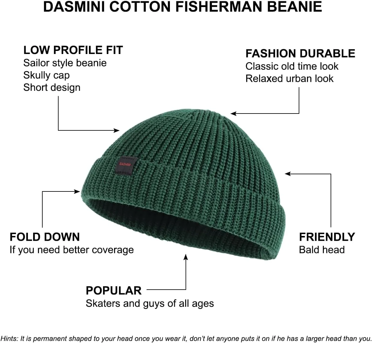 Fisherman Beanie Hats for Men Women,Knit Trawler Skull Cap,Watch Cap,Spring Fall Winter Warm Short Hats