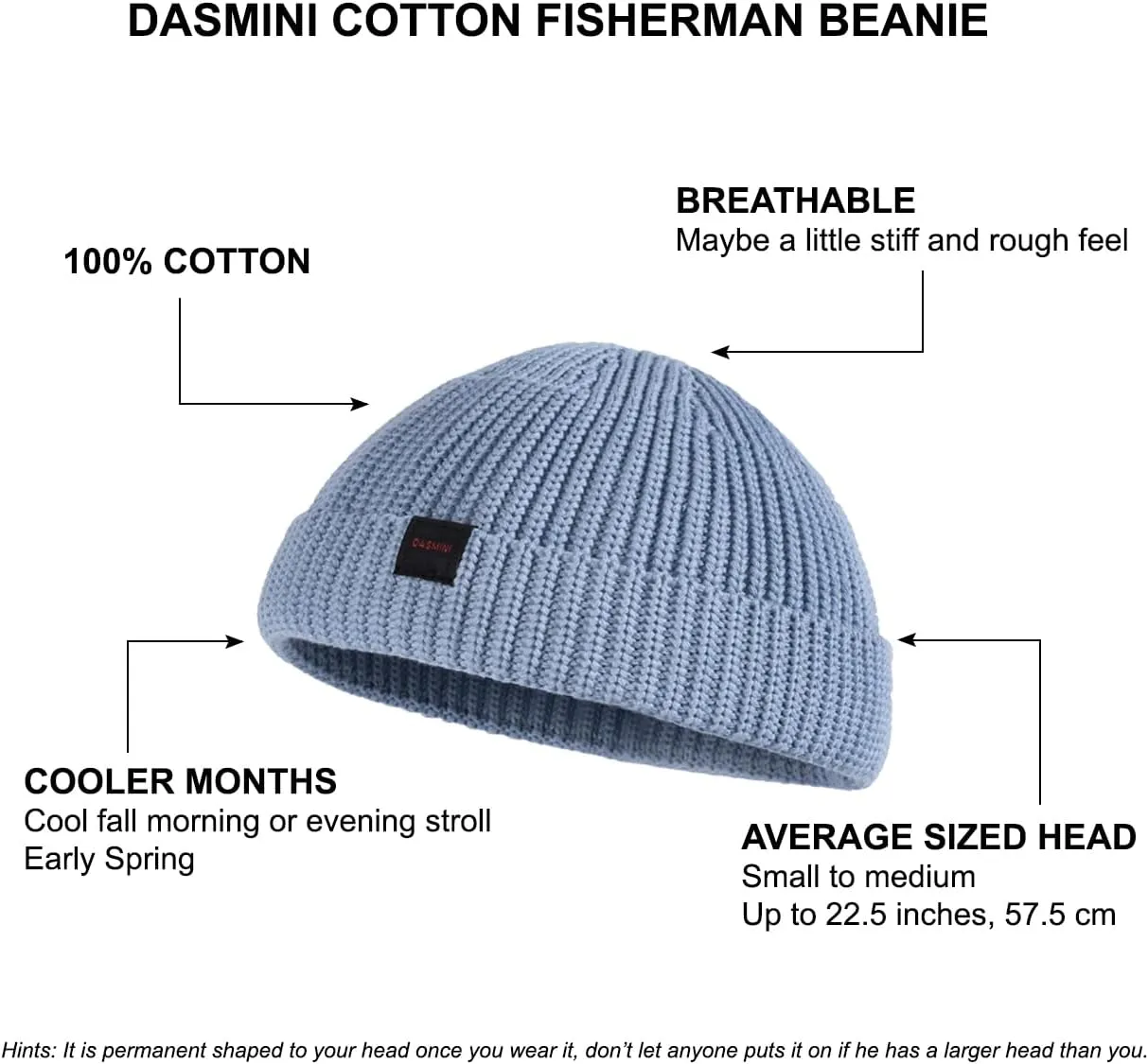 Fisherman Beanie Hats for Men Women,Knit Trawler Skull Cap,Watch Cap,Spring Fall Winter Warm Short Hats