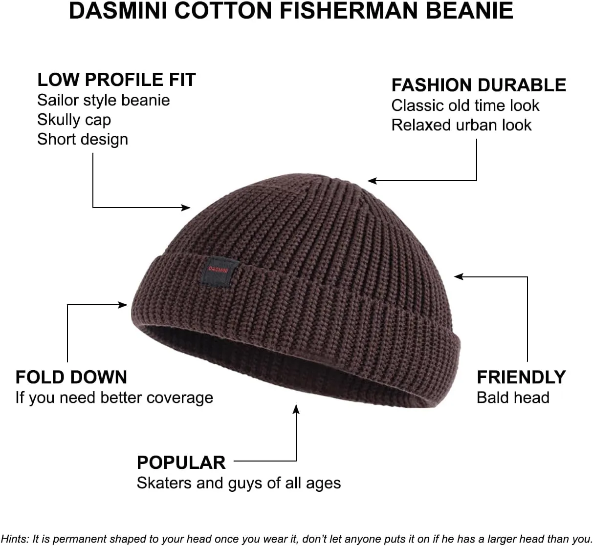 Fisherman Beanie Hats for Men Women,Knit Trawler Skull Cap,Watch Cap,Spring Fall Winter Warm Short Hats