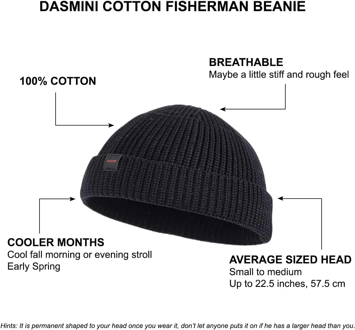 Fisherman Beanie Hats for Men Women,Knit Trawler Skull Cap,Watch Cap,Spring Fall Winter Warm Short Hats