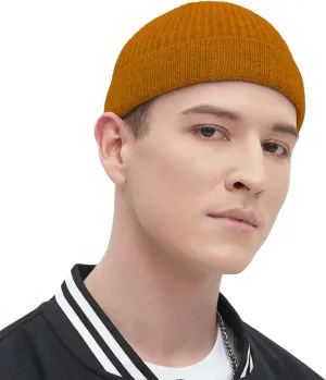 Fisherman Beanie Hats for Men Women,Wool Knit Trawler Skull Cap,Watch Cap,Spring Fall Winter Warm Short Hats