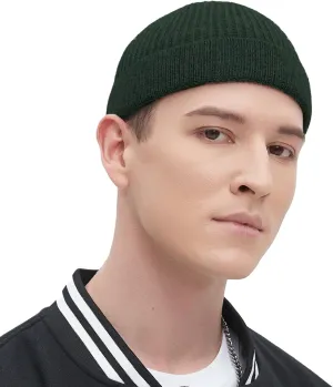 Fisherman Beanie Hats for Men Women,Wool Knit Trawler Skull Cap,Watch Cap,Spring Fall Winter Warm Short Hats