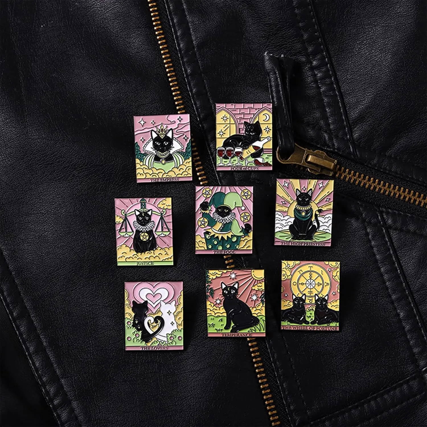 FLYPARTY Cute Enamel Lapel Pin Sets Carton Animal Plant Brooch Pin for Badges for Clothes Bags Backpacks Party Decoration Christmas Gift