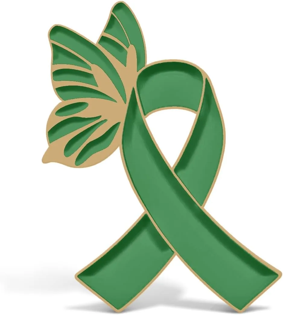 For Ribbon Pin Awareness Items There is Hope Enamel Lapel Pin Love Brooch Badge for Backpacks Hats Bags Clothes Decoration