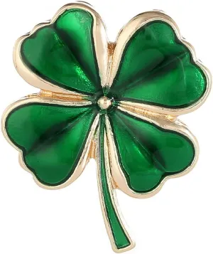 Four-Leaf Clover Pins Enamel Pins for Backpacks Bag Hat Jacket Cute Stuff for Girl Women Button Pins Bag Charm