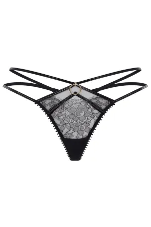 Foxie Thong - Black