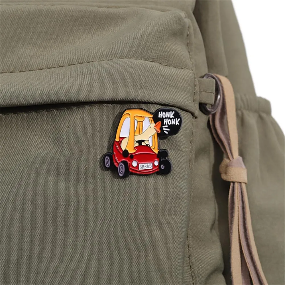 Funny Goose Enamel Lapel Pin Cute Creative Cartoon Animal Silly Goose Brooch Bags Jackets Hats Accessories for Women Men