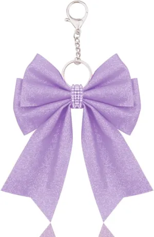 Glitter Cheer Bow Charm for Handbags Backpack Charms for Women Girls Purse Accessories for Cheerleading Stuff
