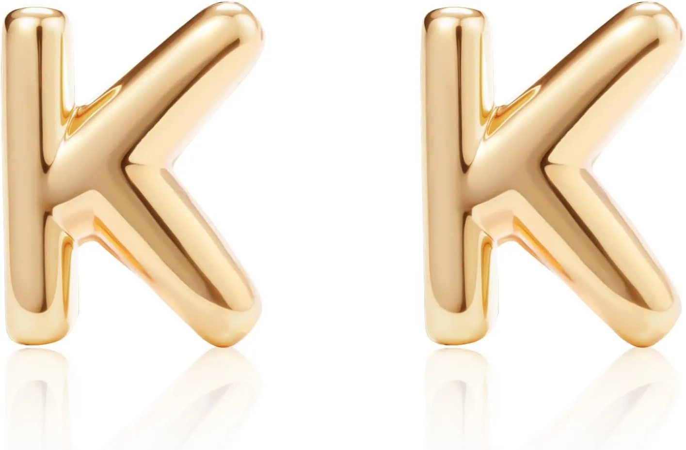 Gold Earrings for Women 14K Gold Initial Letter Stud Earrings Trendy Simple Tiny Small Minimalist Dainty Cute Hypoallergenic Initial Earrings Jewelry Gifts