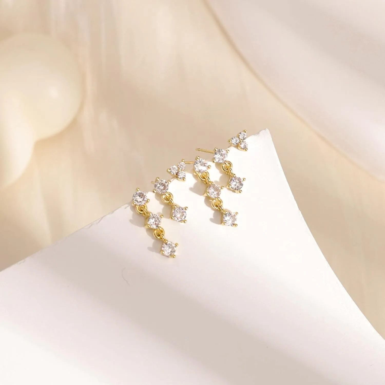 Gold Hoop Earrings for Women, Dainty Stud and Pearl Earring Set, Hypoallergenic Cartilage Earrings for Multiple Piercing, Small Trendy Jewelry