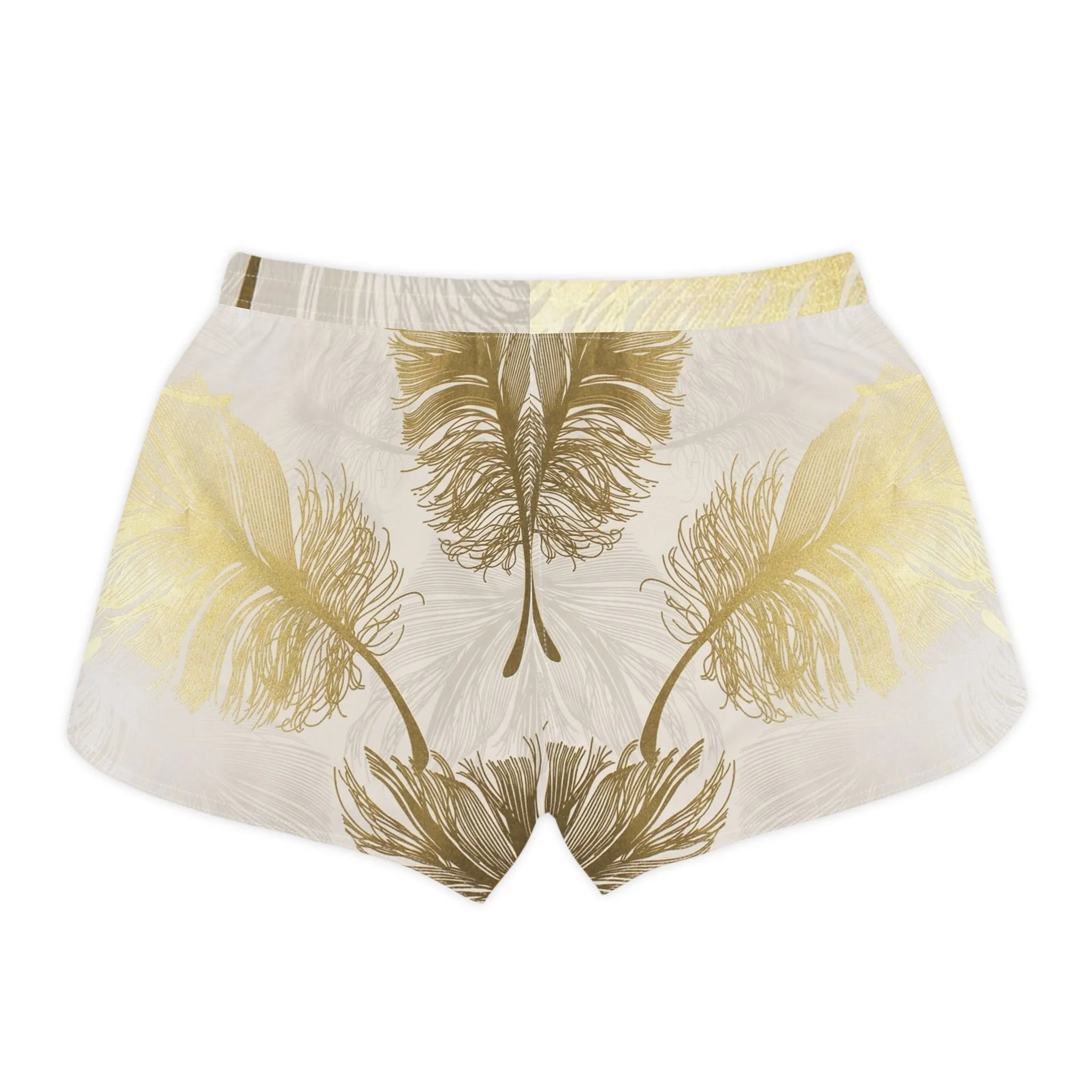 Golden Feathers - Inovax Women's Casual Shorts