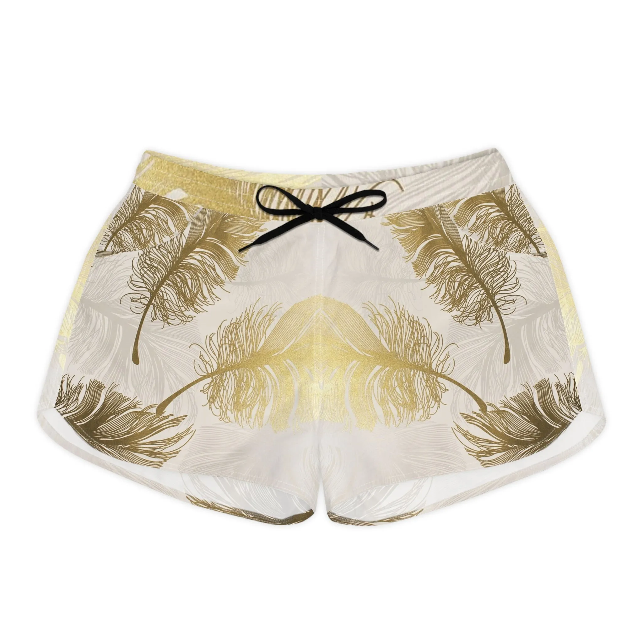 Golden Feathers - Inovax Women's Casual Shorts