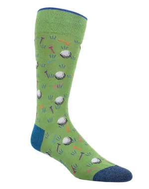 Golf Dress Socks Green
