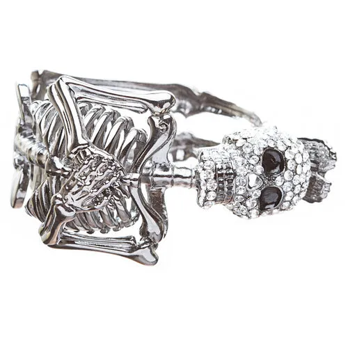 Halloween Costume Jewelry Crystal Rhinestone Funky Gothic Style Bracelet B414SL