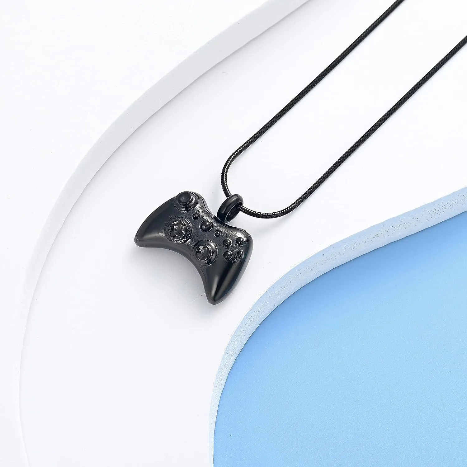 Hearbeingt Cremation Jewelry for Ashes Pendant Game Controller Urn Necklace Ashes Holder GamePad Keepsake Necklace for Men for Boy