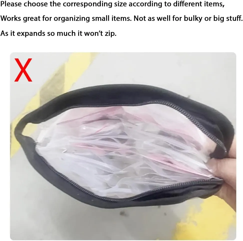 HSLFUAI Transparent Jewelry Storage Book Travel Jewelry Organizer Transparent Jewelry Book Organizer for Necklace Ring Holder Jewelry Organizer Book with Small Clear Pouch (Black-80PCS S Pouches)