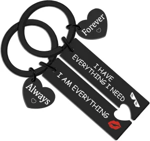 I Love You Gifts Couple Gifts Matching Gift for Her Him Boyfriend Girlfriend Wife Husband Birthday Mothers Day Fathers Day Present Couple Keychain Romantic Meaningful Unique His and Hers Gift Idea