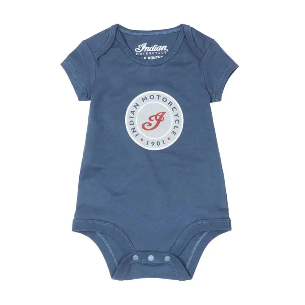 Indian Motorcycle  Kids Short Sleeve Bodysuit Soft Cotton Blend Assorted