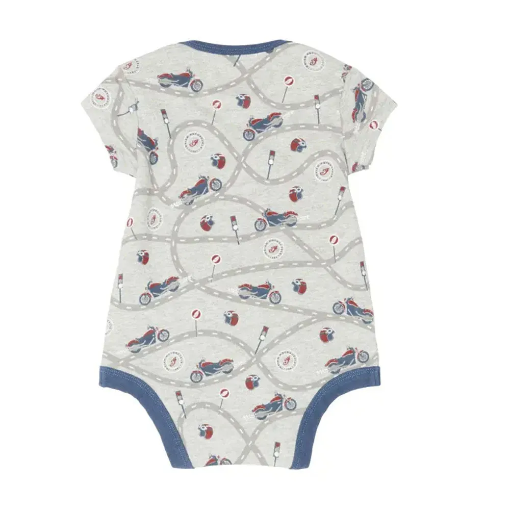Indian Motorcycle  Kids Short Sleeve Bodysuit Soft Cotton Blend Assorted