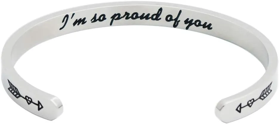 Inspirational Bracelets for Women Men Cuff Bangle Do Epic Shit Keychain Friendship Cuff Meditation Bracelet Graduation Gift for Him or Her