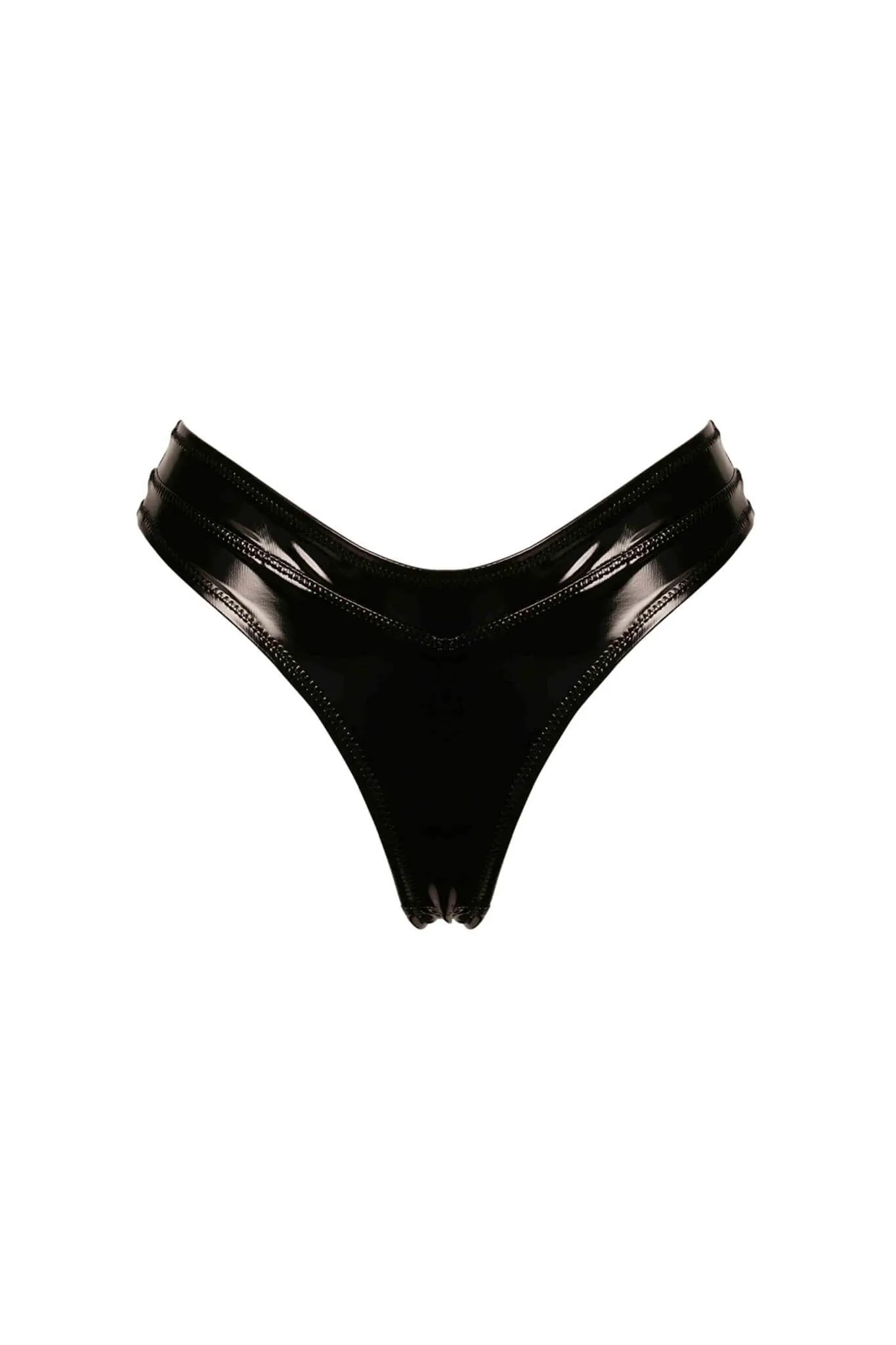 Jade Vegan Leather Thong
