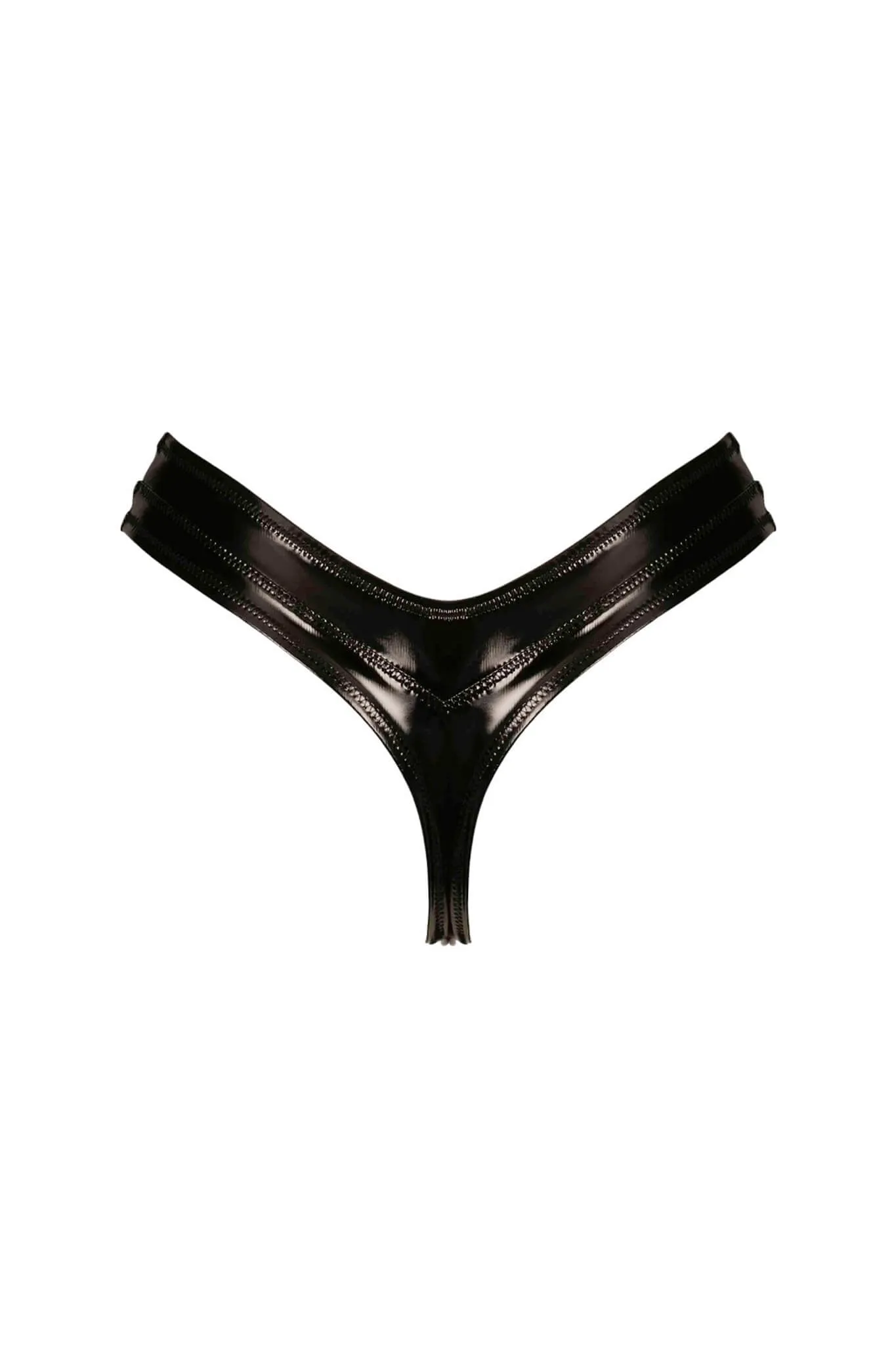 Jade Vegan Leather Thong