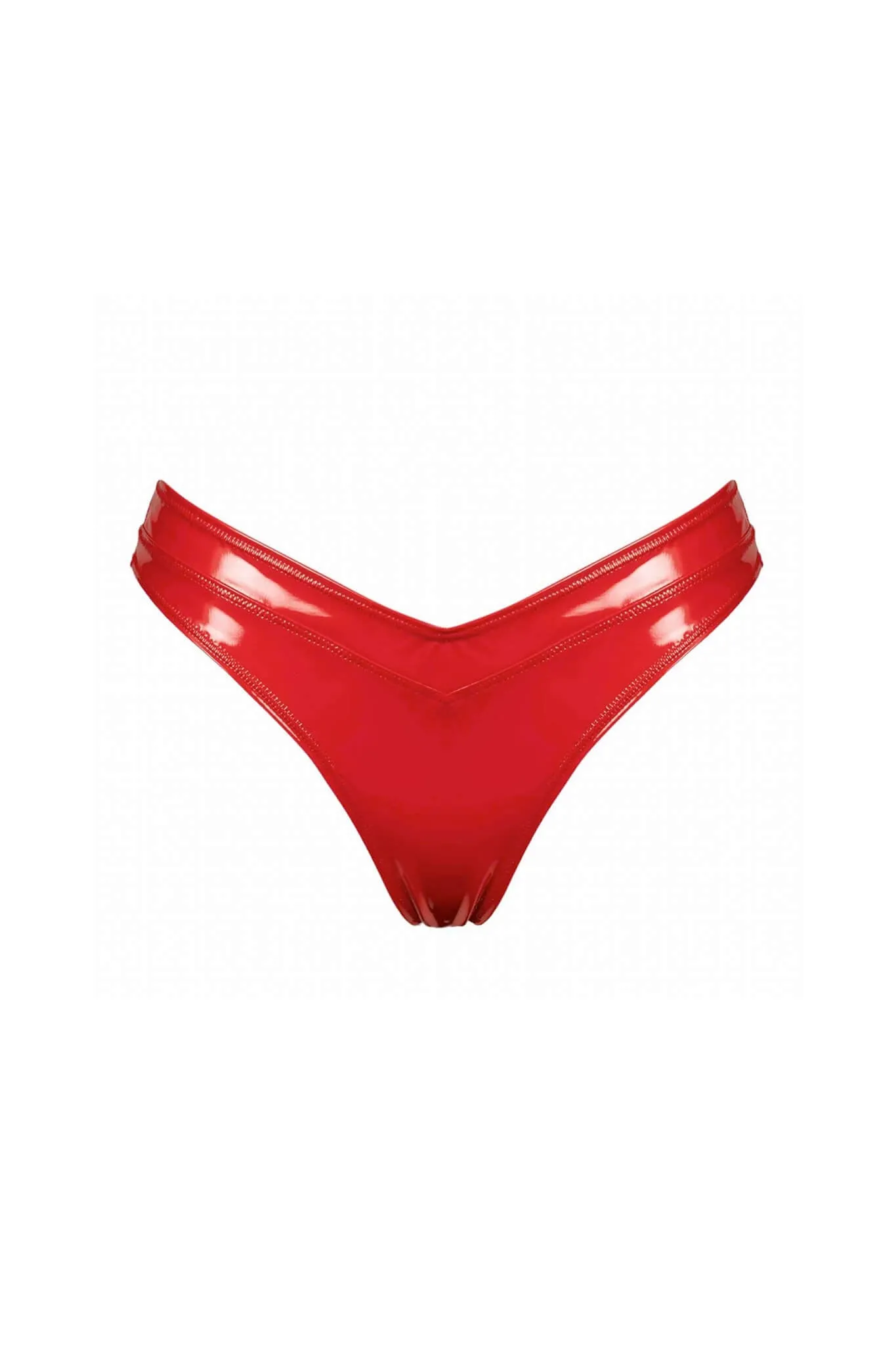 Jade Vegan Leather Thong