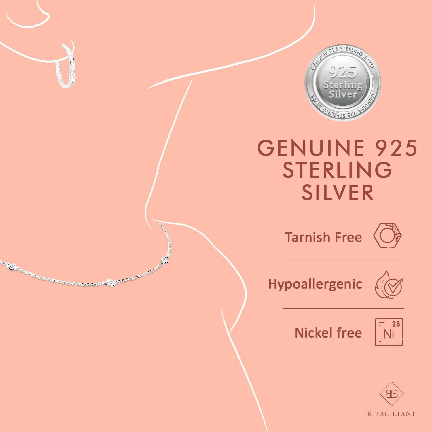 Jewelry Sets for Women, Necklace and Earring Sets for Women, Birthstone Jewelry, Genuine or Synthetic Gemstone, Round Solitaire, Pendant Necklace, Stud Earrings, Sterling Silver Jewelry or Gold Flash