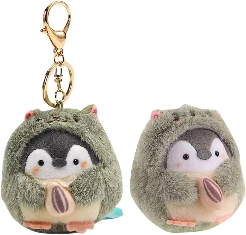 jiesinlov Kawaii Plush Penguin Pendant Cute Keychain,Purse Backpack Charms Accessories Key Chain for Women or Girls Bags
