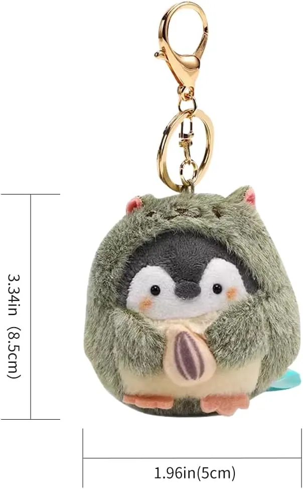 jiesinlov Kawaii Plush Penguin Pendant Cute Keychain,Purse Backpack Charms Accessories Key Chain for Women or Girls Bags