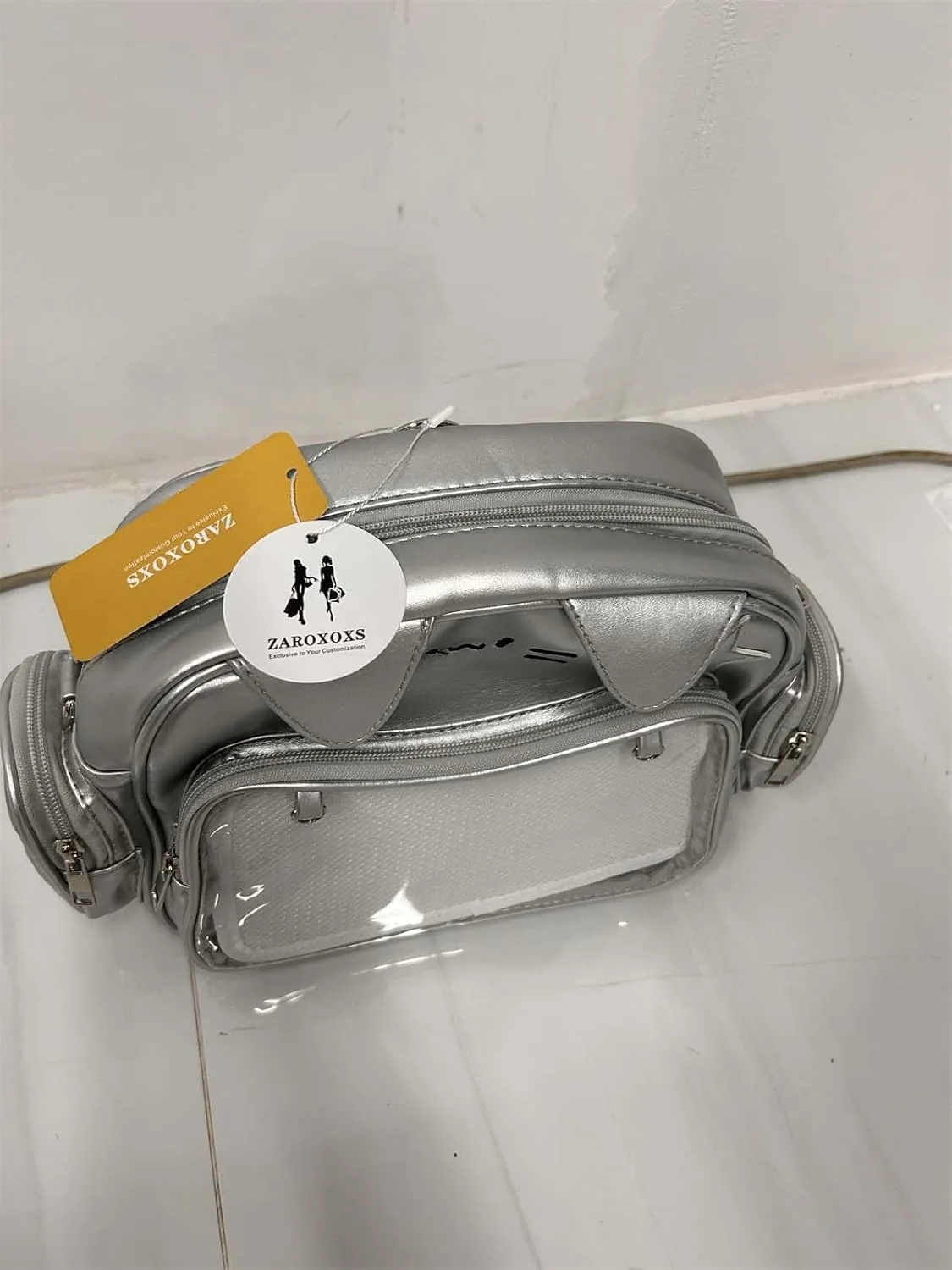 Kawaii Ita Bag Crossbody Bag Cute White Cat Backpack Girls Shoulder Bags Pin Display with Insert