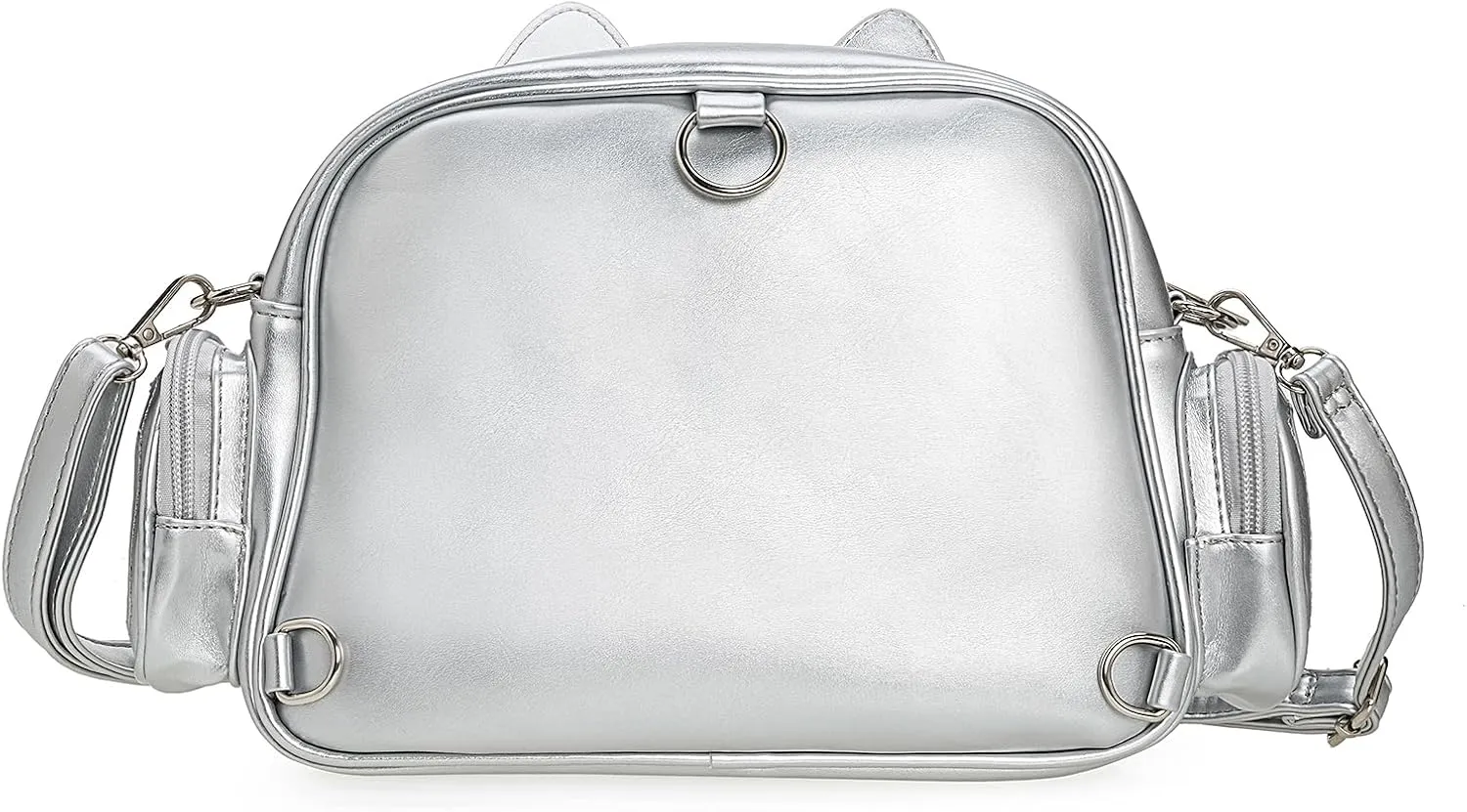 Kawaii Ita Bag Crossbody Bag Cute White Cat Backpack Girls Shoulder Bags Pin Display with Insert