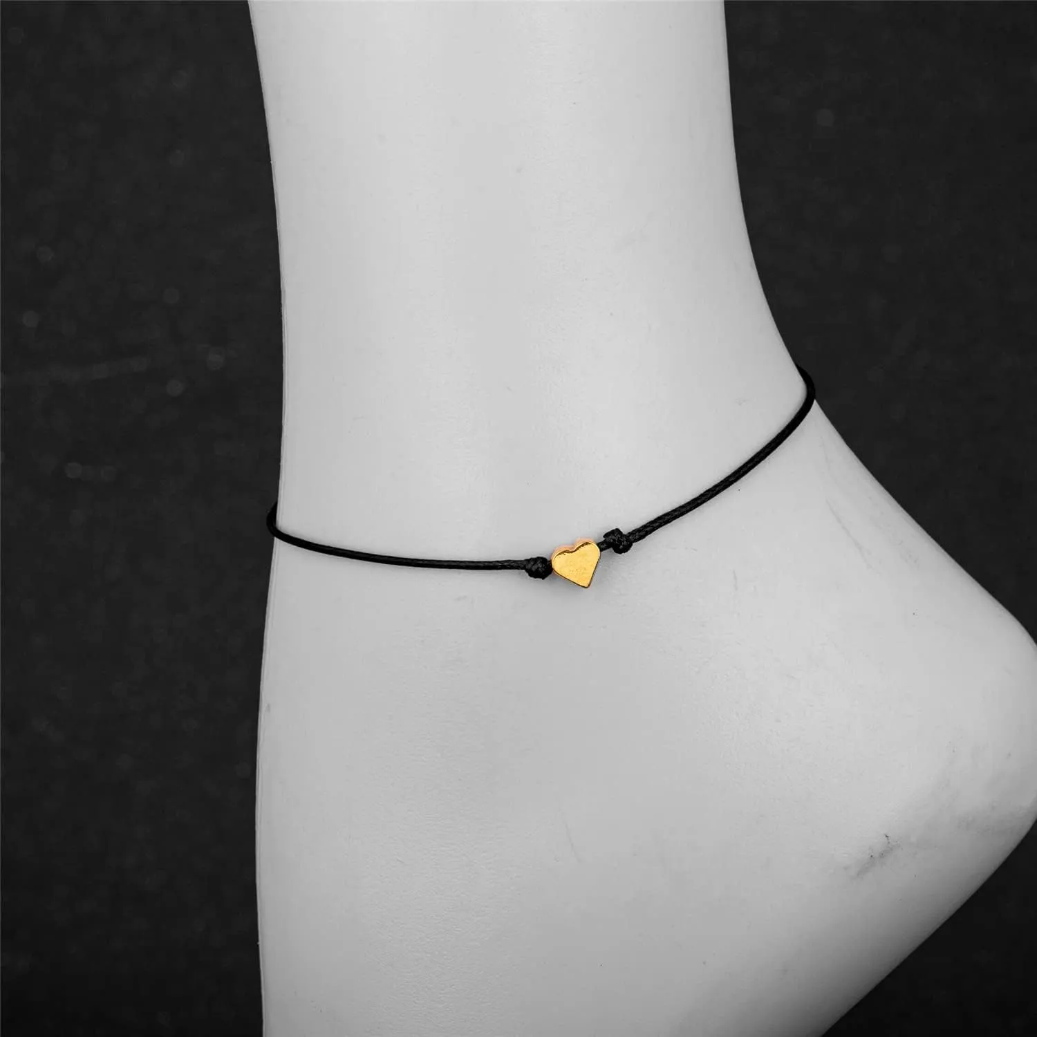 kelistom Evil Eye Anklet for Women Men Handmade Wax Rope Star Charm Ankle Bracelets for Women Men Minimalist Jewelry Adjustable