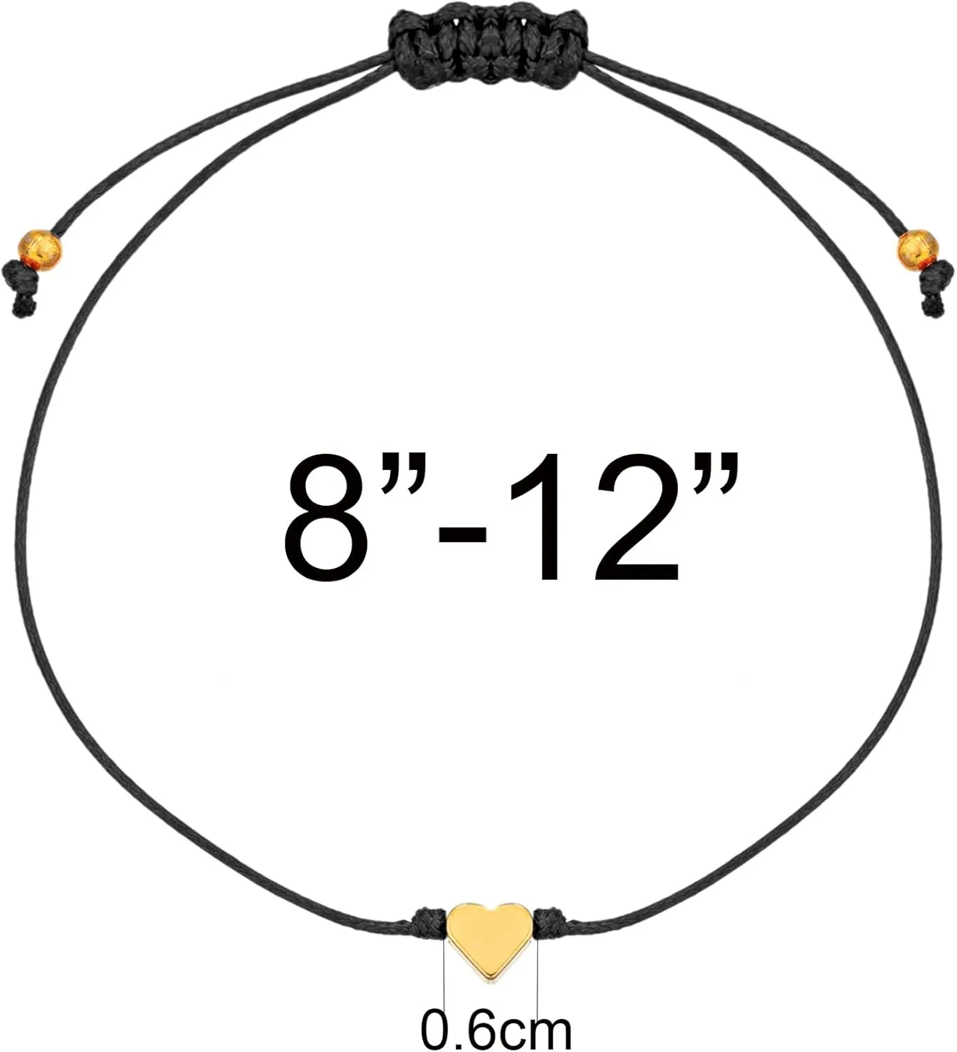 kelistom Evil Eye Anklet for Women Men Handmade Wax Rope Star Charm Ankle Bracelets for Women Men Minimalist Jewelry Adjustable
