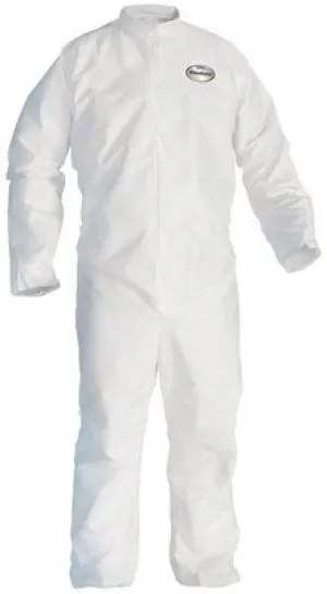 Kleenguard* A30 Breathable Splash And Particle Protection Coveralls With Elastic Back Front Zipper White 3Xl
