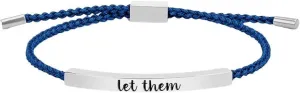 Let Them Bracelet, Inspirational Tube Bracelet, Remember Who You Are Motivational Tube Bracelet, Bracelets for Women, Motivational Encouragement Birthday Gift for Women
