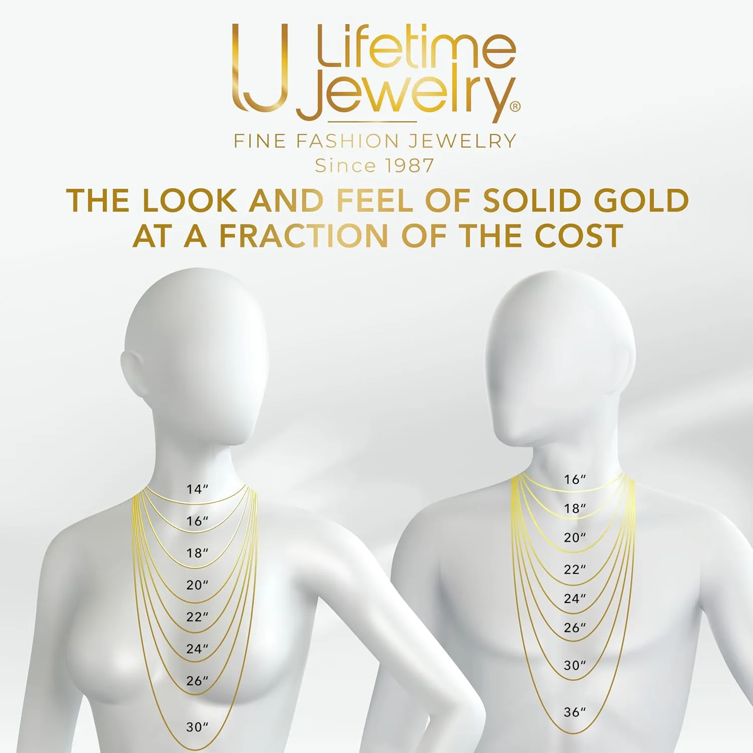 LIFETIME JEWELRY 1.2mm Twisted Box Chain Necklace for Women & Men 24k Gold Plated