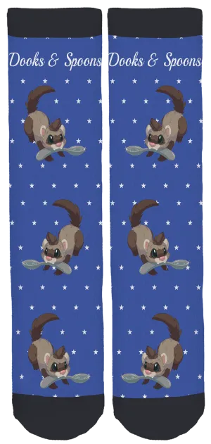 Limited Edition Dooks & Spoons Crew Socks