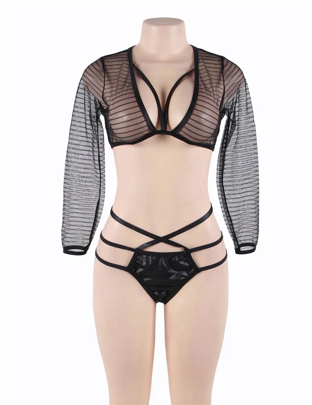 Luxe Lace & Leather Set