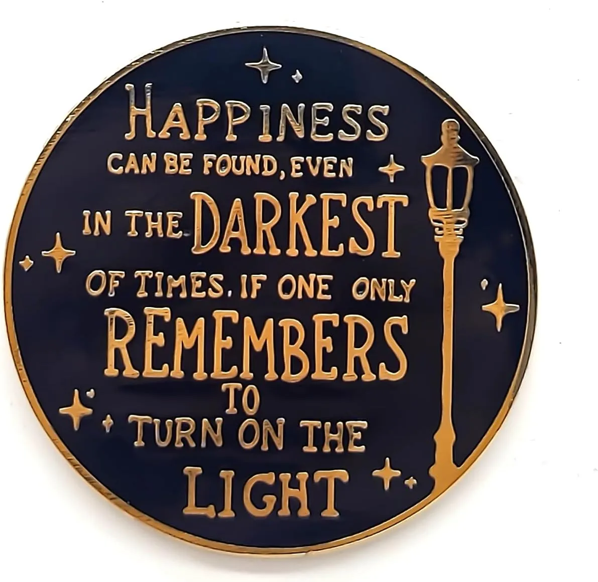 Magic Fiction Quotes Pin - Culture Series - Enamel Lapel Pin - Plated Badge for Clothing, Bags, and Lanyards