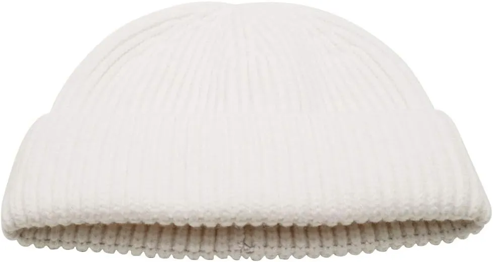 MaxNova Knit Cuff Short Fisherman Beanie for Men Women Warm Hats