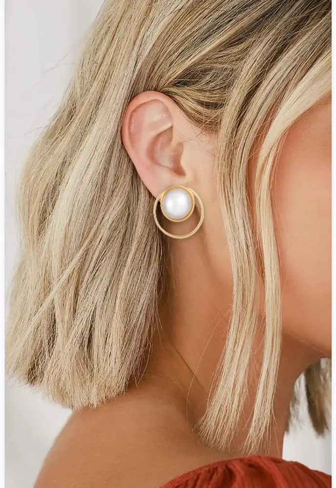 Metal Clip On Earrings for Women Non Pierced Dangle Drop Earrings Multiple Styles
