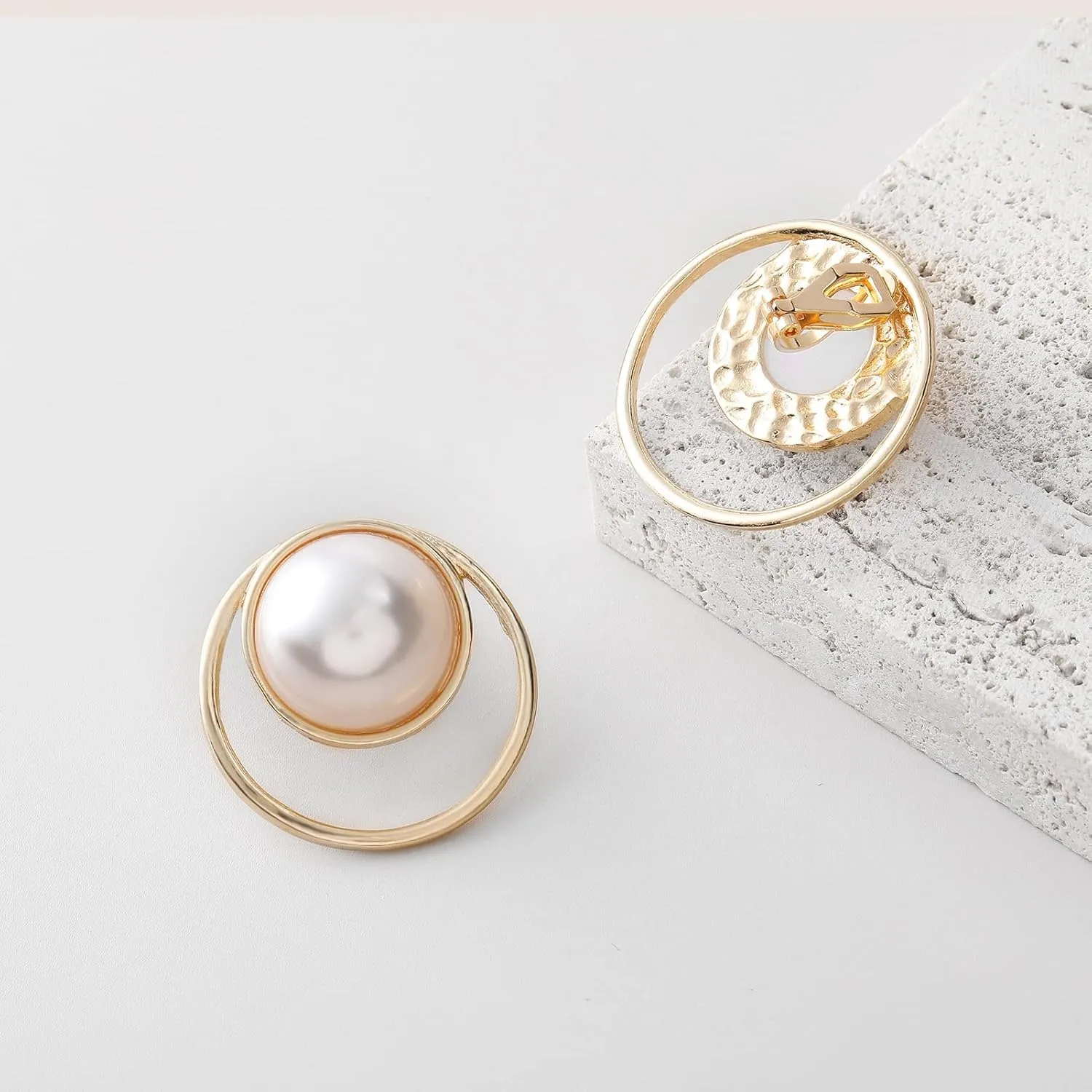 Metal Clip On Earrings for Women Non Pierced Dangle Drop Earrings Multiple Styles