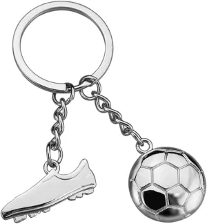 Mini Cute Soccer Keychain Sport Ball Football Key Chain Rings for Men Women Boys Girls