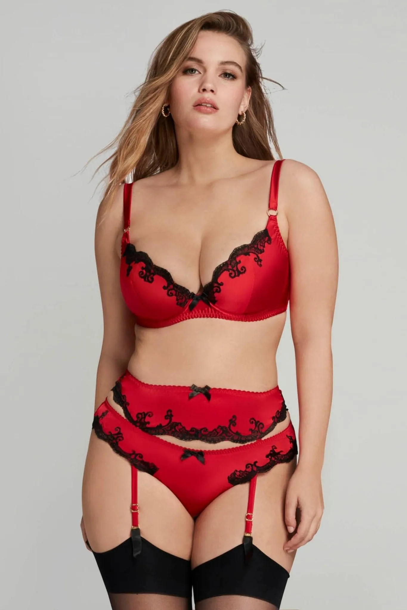 Molly Red Suspender