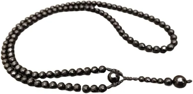 Natural Black Tourmaline 8mm 108 Mala Beads, Spiritual, Meditation Beads, Reiki, Japa Mala, Buddhist Prayer Beads, Yoga Bracelet, healing beads LKMALA-RRGU-149, 34 inch
