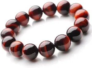 Natural Tiger's Eye Bracelet,Energy Gemstones,Onyx Beaded Bracelet, amulet bracelet, good luck,healing bracelets, health energy bracelet,gift for men and women